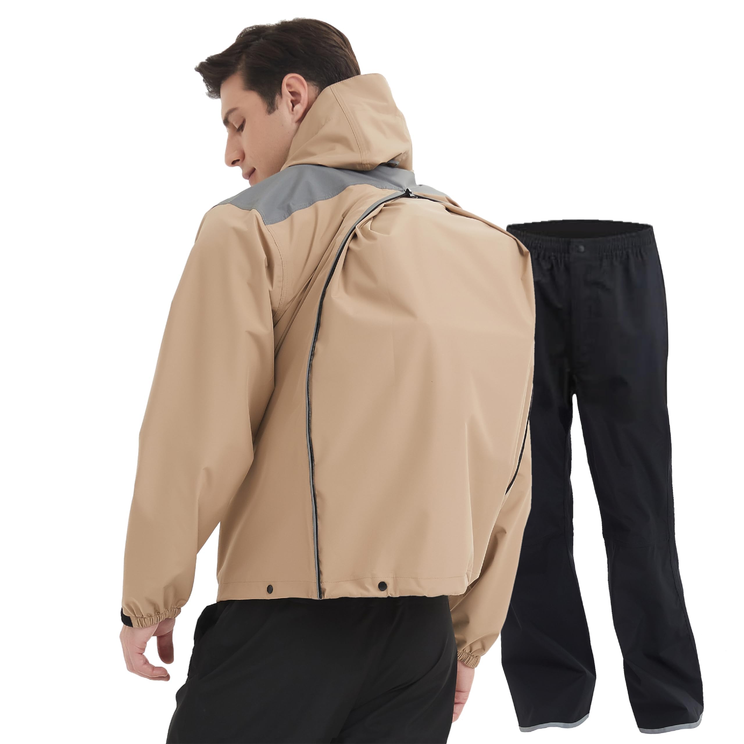 Amazon | [TopKylin] レインウェア リュック対応 ゴルフ カッパ メンズ